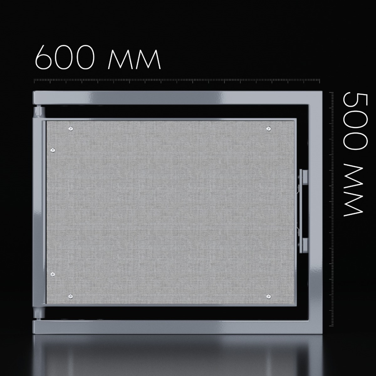 Люк одностворчатый Shagma 60х50 ревизионный под плитку ЛС600x500Г 5 Люк одностворчатый Shagma 60х50 ревизионный под плитку ЛС600x500Г — изображение 5