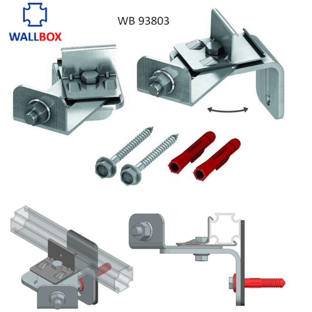 Крепление Wallbox модуля инсталляции в углу WB 93803 3 Крепление Wallbox модуля инсталляции в углу WB 93803 — изображение 3